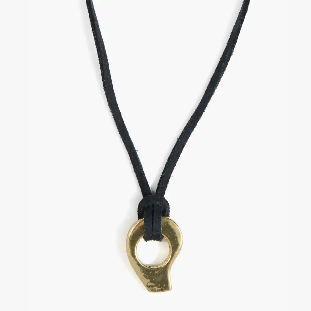 Collar Mujer Cuerito Charm Dorado
