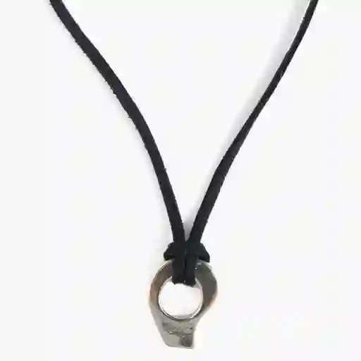 Collar Mujer Cuerito Charm Plateado