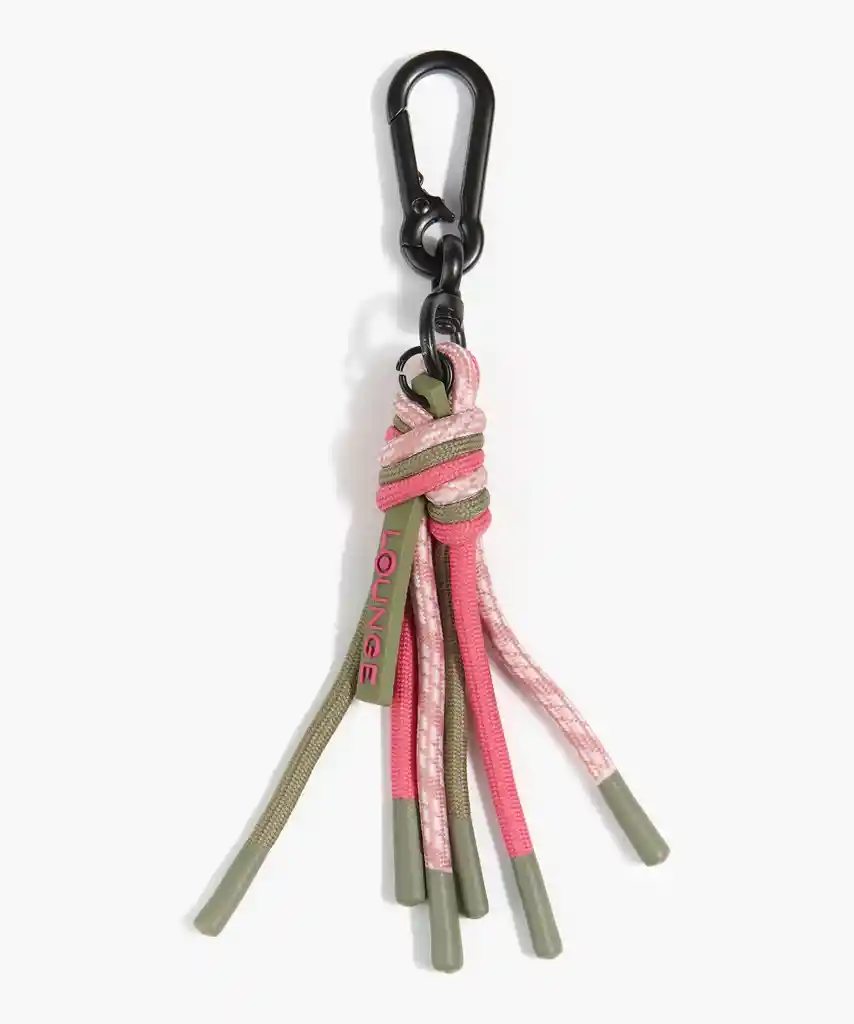 Llavero Mujer Cuerdas Rosado
