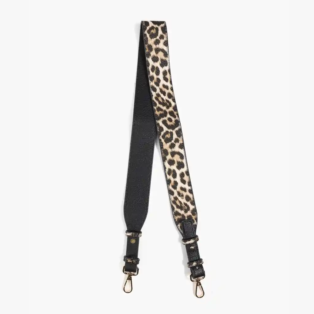 Correa Strap Cartera Mujer Animal Print Beige