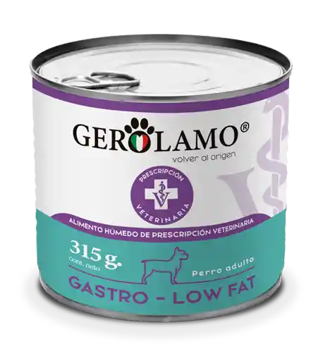 Gerolamo Perro Gastro-low Fat Alimeto Húmedo Lata 315 Gr