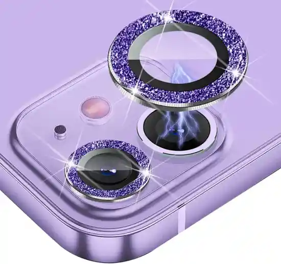 Protector De Lente De Cámara Compatible Con Iphone 14/ 14plus Color Morado