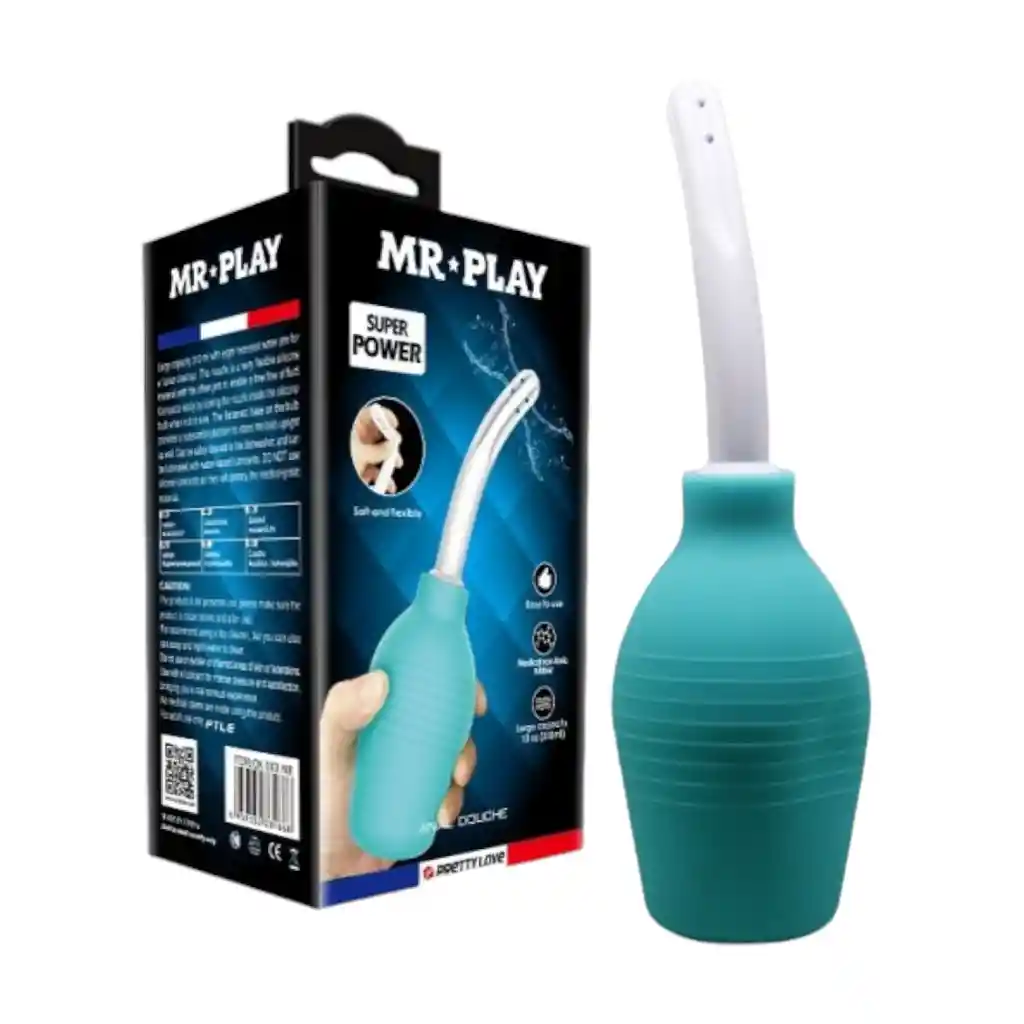 Ducha Anal Mr. Play 310 Ml Turquesa