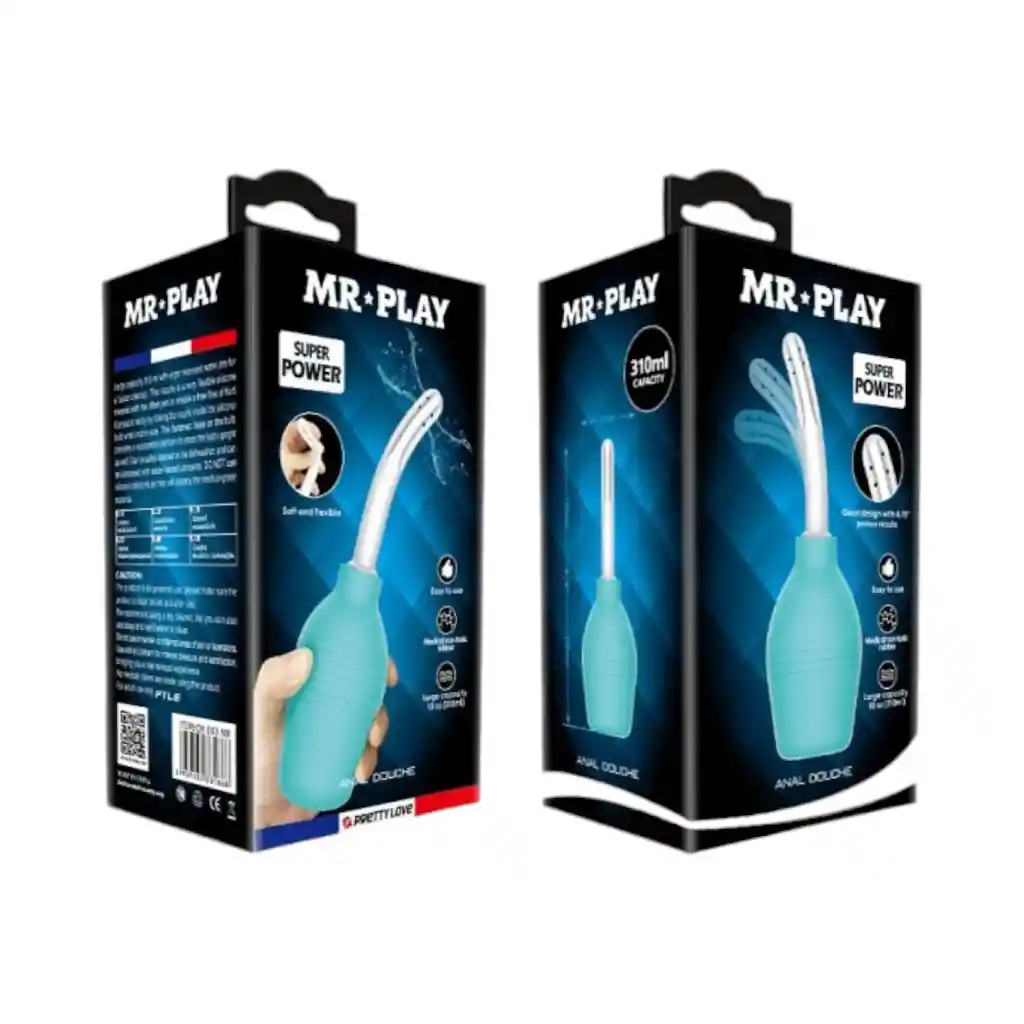 Ducha Anal Mr. Play 310 Ml Turquesa