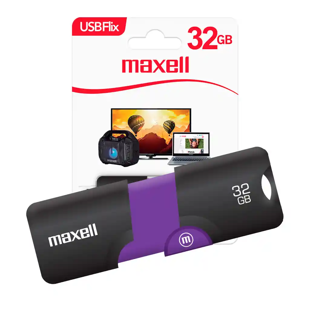 Pendrive Maxell 32gb 3.2 Negro