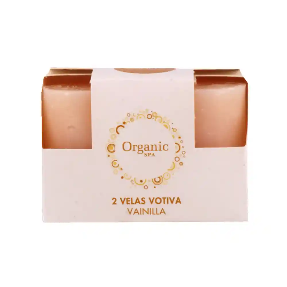 Organic Vela Votiva Vainilla Spa
