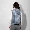 Chaqueta Ligera Acolchada Cuadros Gris S Raindoor