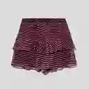 Short Elasticado Morado Lurex Xs Raindoor