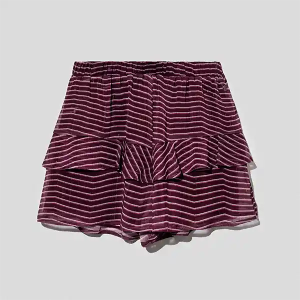 Short Elasticado Morado Lurex Xs Raindoor