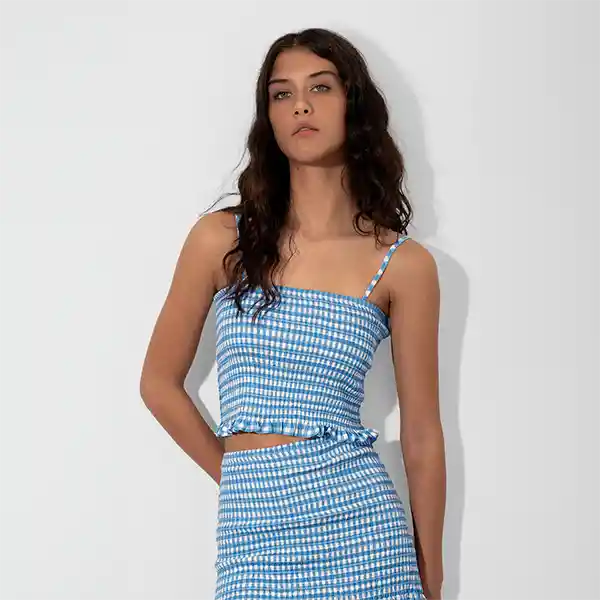 Top Panal Cuadros Celeste L Raindoor