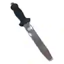 Cuchillo Buceo Punta Plana Acero Inox 33cms 367gr Con Funda