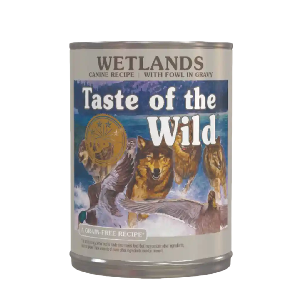 Lata Taste Of The Wild Wetlands 390g Perro (pato)