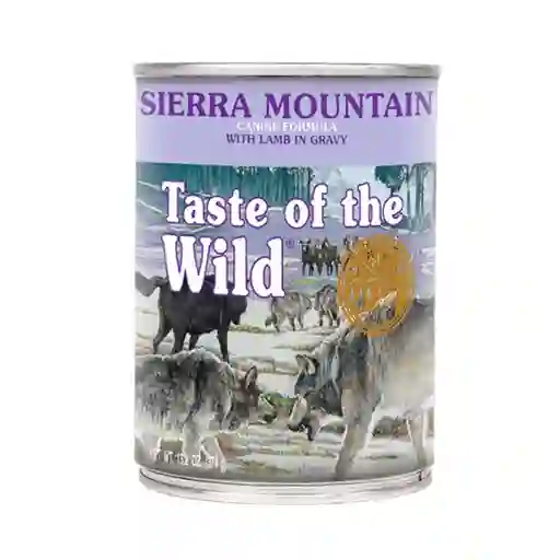 Lata Taste Of The Wild Sierra Mountain 390g Perro (cordero)