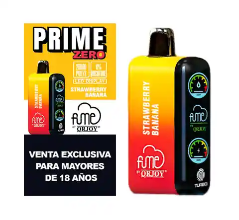 Vape Fume Prime Zero Strawberry Banana 20.000 Puff