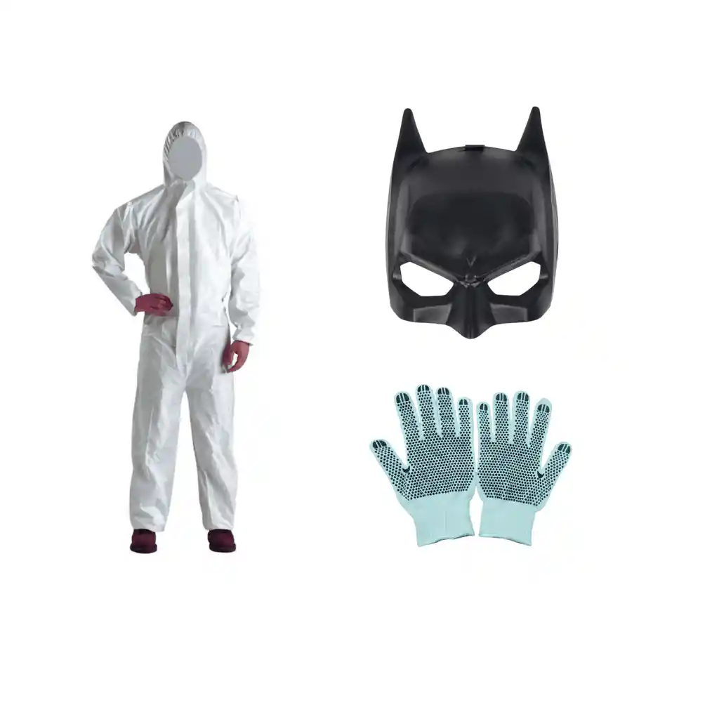 Set Disfraz Mascara Batman Libre De Bpa