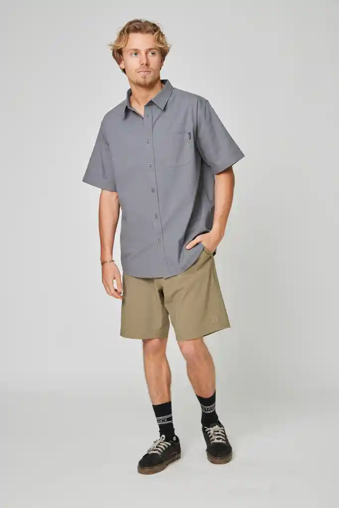 Camisa Solid Gris L