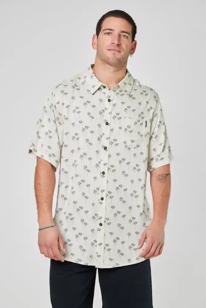 Camisa Palm Beige S