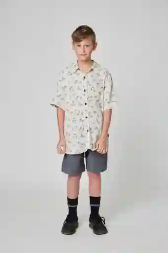 Camisa Palm Beige Kid Talla 10