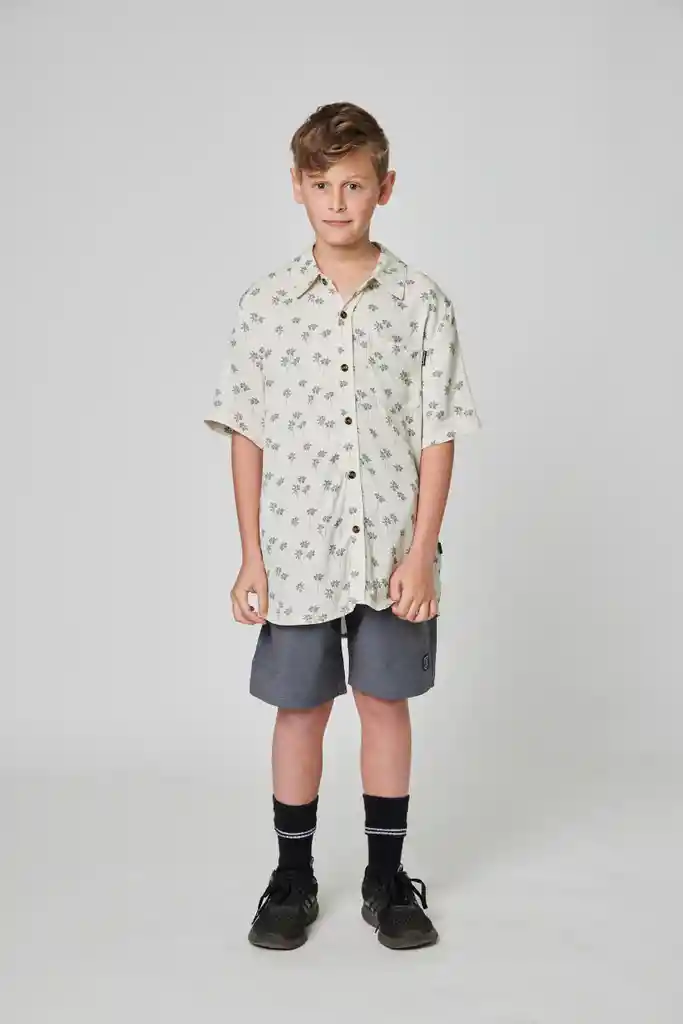 Camisa Palm Beige Kid Talla 10