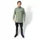 Poleron Vulzee Waffle Half Zipper Hombre Verde Xxl