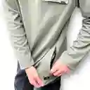 Poleron Vulzee Waffle Half Zipper Hombre Verde Xxl