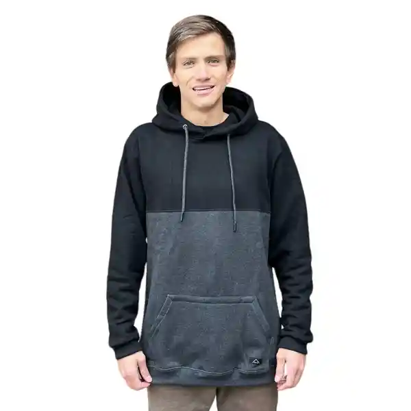 Polerón Hoodie Hombre Vulzee Blackgrey L