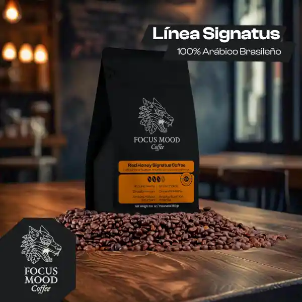 Red Honey Signatus Coffee 100% Arábica Brasil Bourbon Amarillo Grano Molido 250 Grs