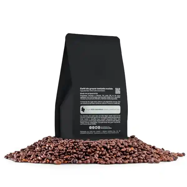 Natural Pambasileus Coffee 100% Arábica Colombiano Castillo Grano Molido 250 Grs