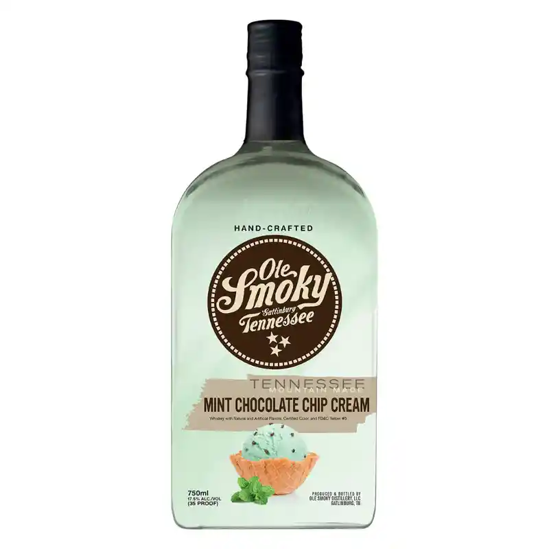 Whiskey Ole Smoky Mint Chocolate Chip Cream 750ml