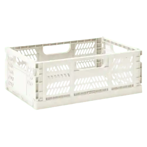 3 Sprouts Caja Plegable Moderna Grande Crema