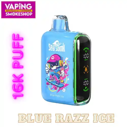 Sea Somk 16000 Blue Razz Ice