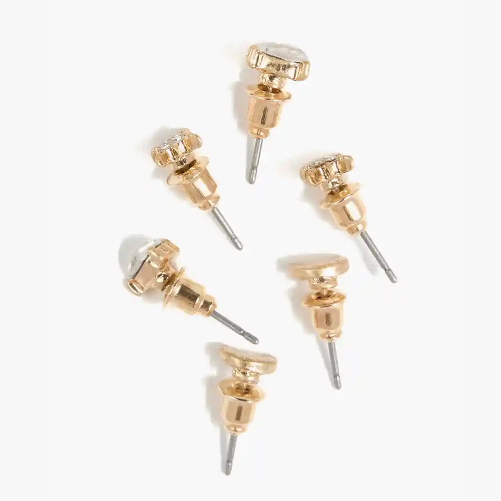 Set Aros Mujer Mystic Dorado