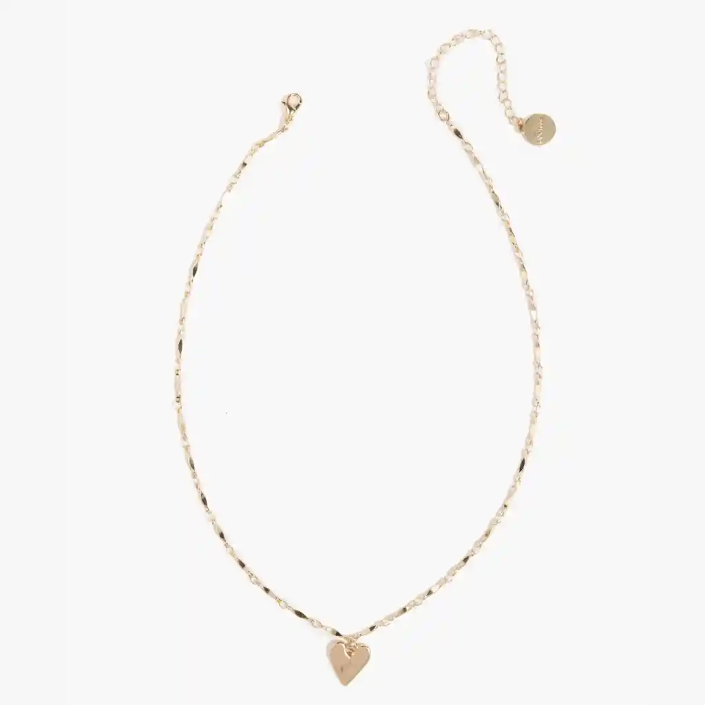Collar Mujer Charm Corazón Dorado