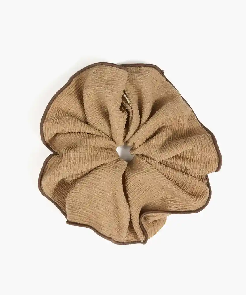 Collet Mujer Textura Borde Café