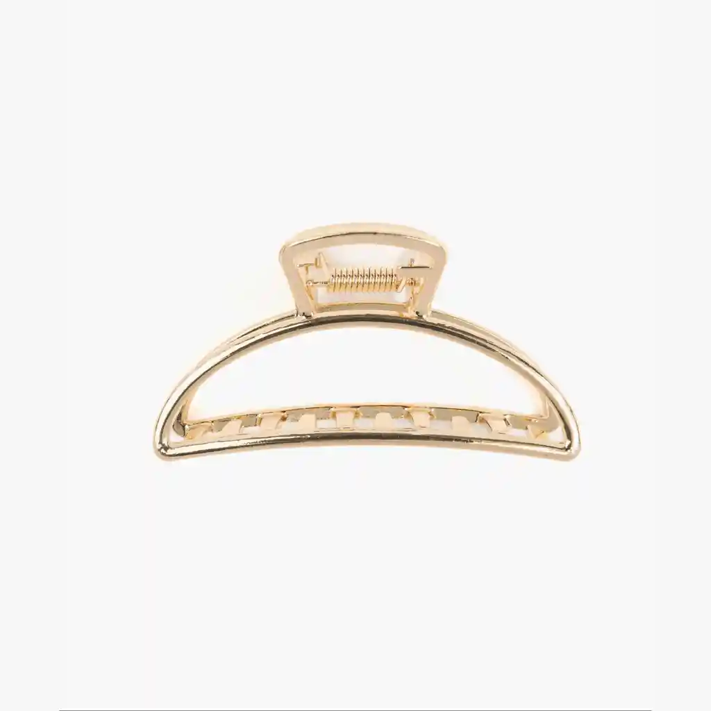 Pinche Mujer Mini Semi Círculo Dorado