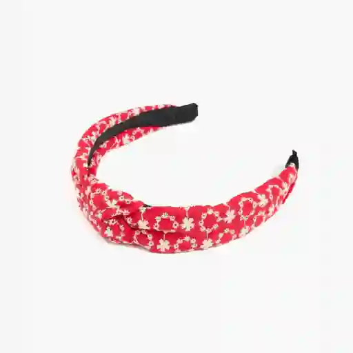 Cintillo Mujer Flores Rojo