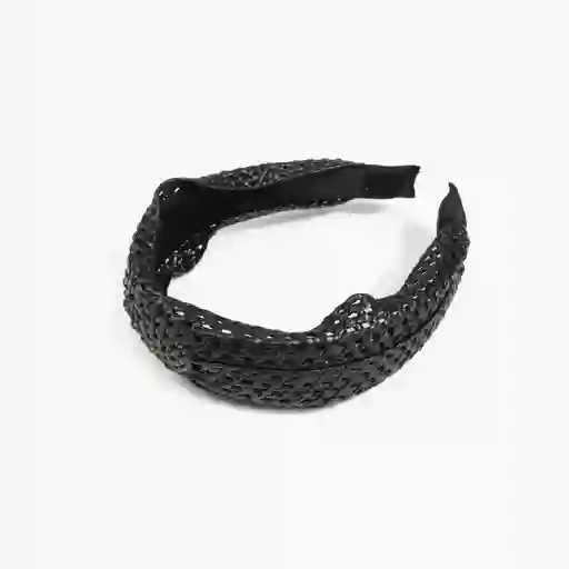 Cintillo Mujer Rafia Negro