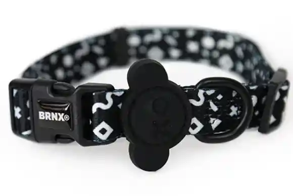 Collar Para Perro Talla L Negro Estampado