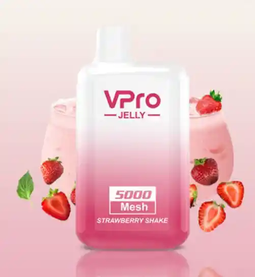 Vaper Vpro Jelly Strawberry Shake 5000 Puffs Con Nicotina 5%