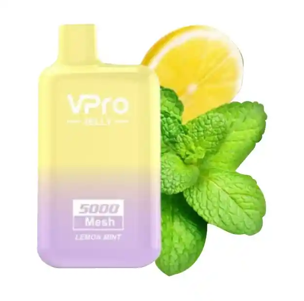 Vaper Vpro Jelly Lemon Mint 5000 Puffs Con Nicotina 5%