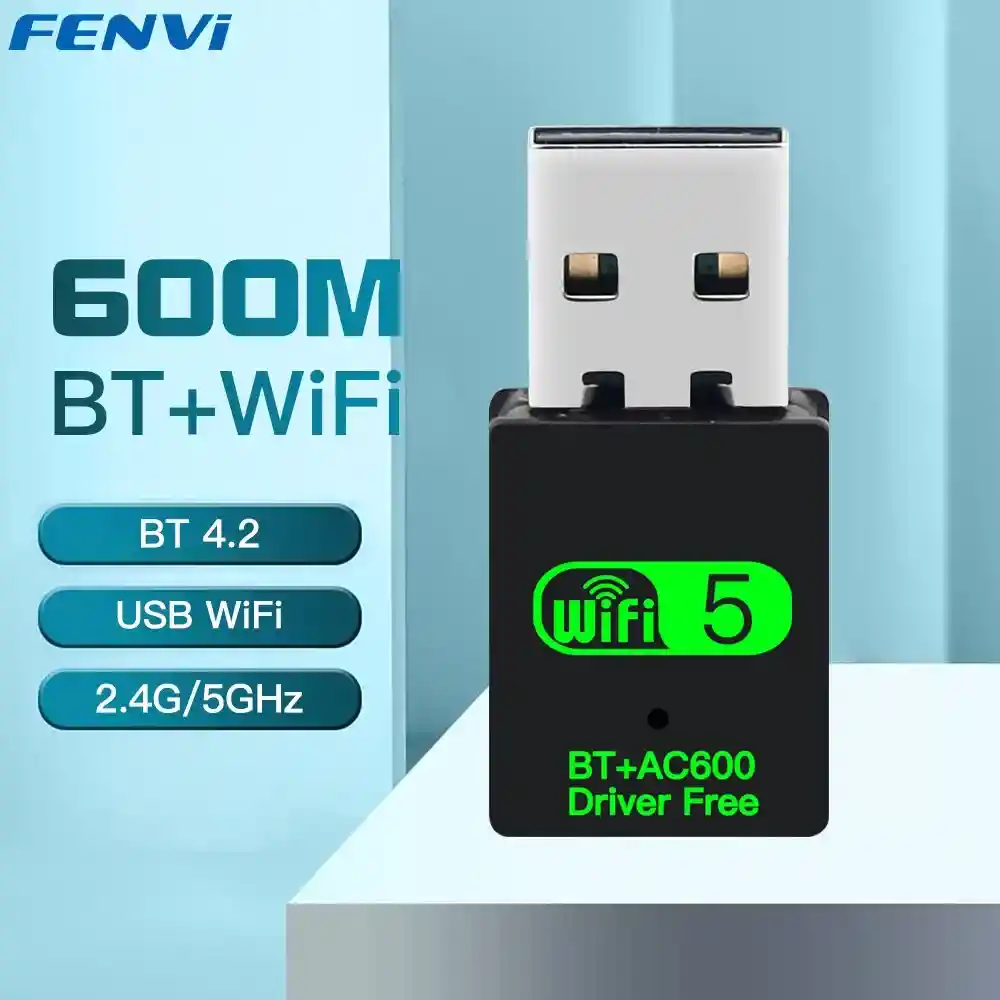 Adaptador Usb Wifi Y Bluetooth | Dual Band 2.4g/5g | Plug Play