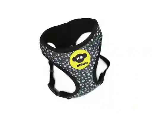 Arnes De Perro Brnx Talla Xs (negro Estampado Doodle)