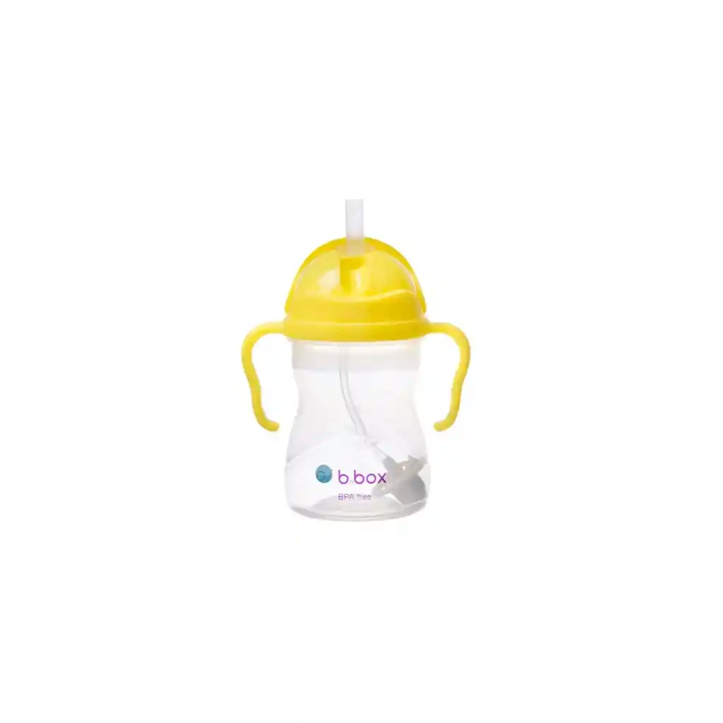 Vaso Con Bombilla Sippy Antiderrame B.box - Lemon