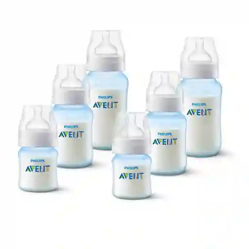 Pack 6 Mamaderas Anticolic 125ml,260ml,330ml Avent