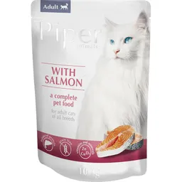 Piper Pouch Para Gato Adulto Con Salmon