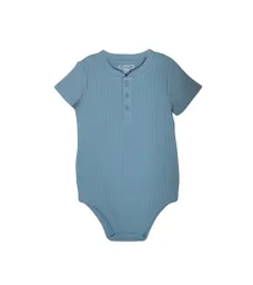 Body Acanalado Unisex Celeste Talla 6-9m