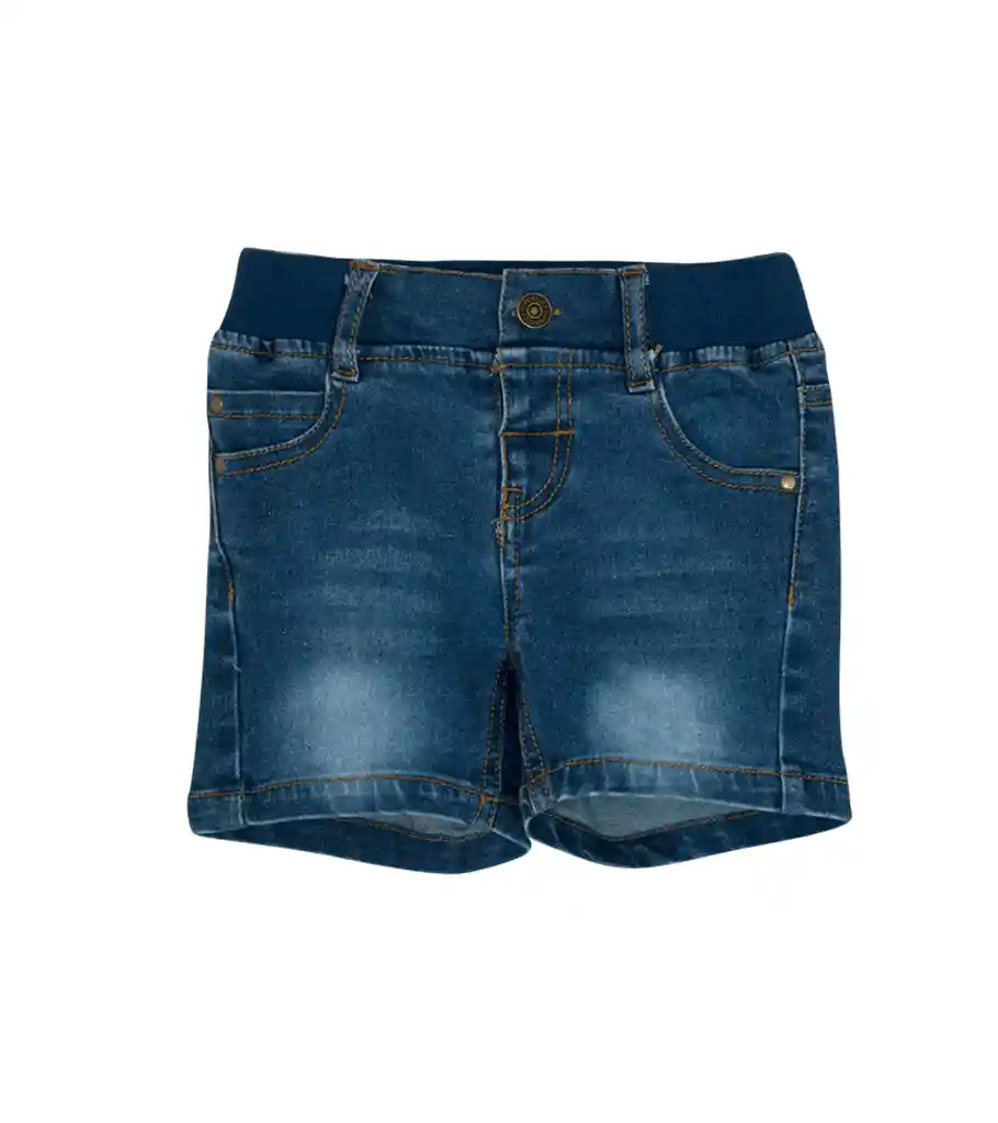 Short De Jeans Azul Oscuro Talla 9-12m