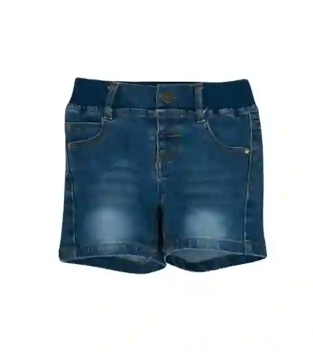 Short De Jeans Azul Oscuro Talla 4 Años