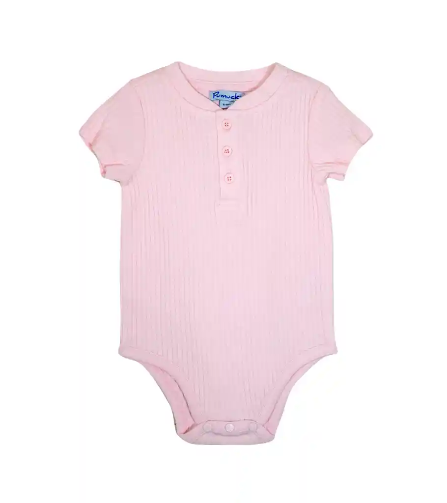 Body Acanalado Rosa Talla 0-3m