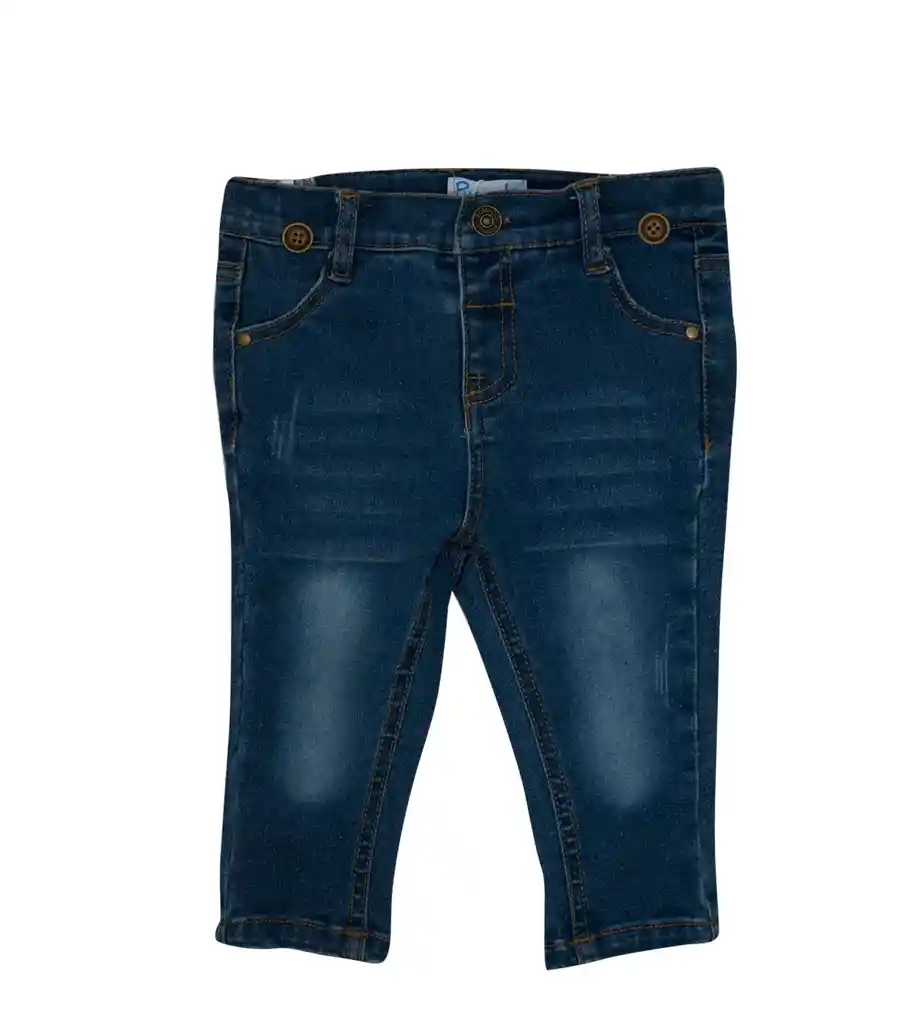 Jeans Azul Oscuro Unisex Talla 9-12m